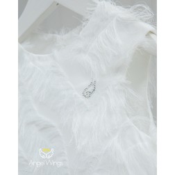 Φόρεμα βάπτισης "Vionet" Angel Wings