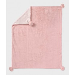 Κουβέρτα Αγκαλιάς & Λίκνου Ροζ