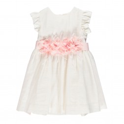 Φόρεμα Λευκό-Ροζ Brums