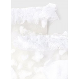 Καλτσάκια λευκά με κυματιστό σχέδιο Νεογέννητο