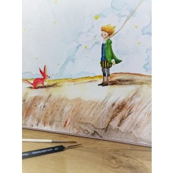 Ξύλινο Κουτί Ευχών ''Little Prince''