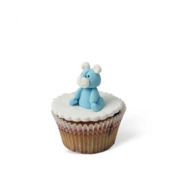 Τρισδιάστατο Cupcake Αρκουδάκι Γαλάζιο