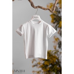 Λευκό Βαμβακερό T-shirt Vinteli 5225