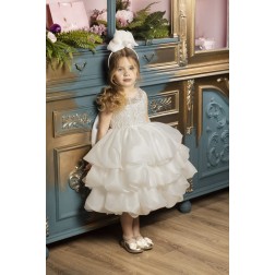 Βαπτιστικό Φόρεμα Dolce Bambini 9778-1