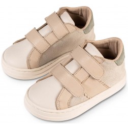 Sneaker Διπλή Μπαρέτα Χρατσ BW4280  Εκρού Λευκό Μέντα Babywalker