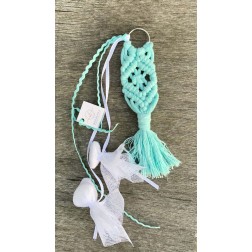 Μπομπονιέρα Macrame Μπρελόκ Μέντα