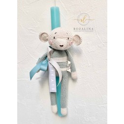 Πασχαλινή Λαμπάδα "Crochet Ποντικάκι"