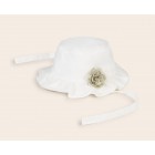 Καπέλο αμπιγιέ με διακοσμητικό λουλούδι Νεογέννητο