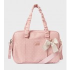Τσάντα πουά ροζ